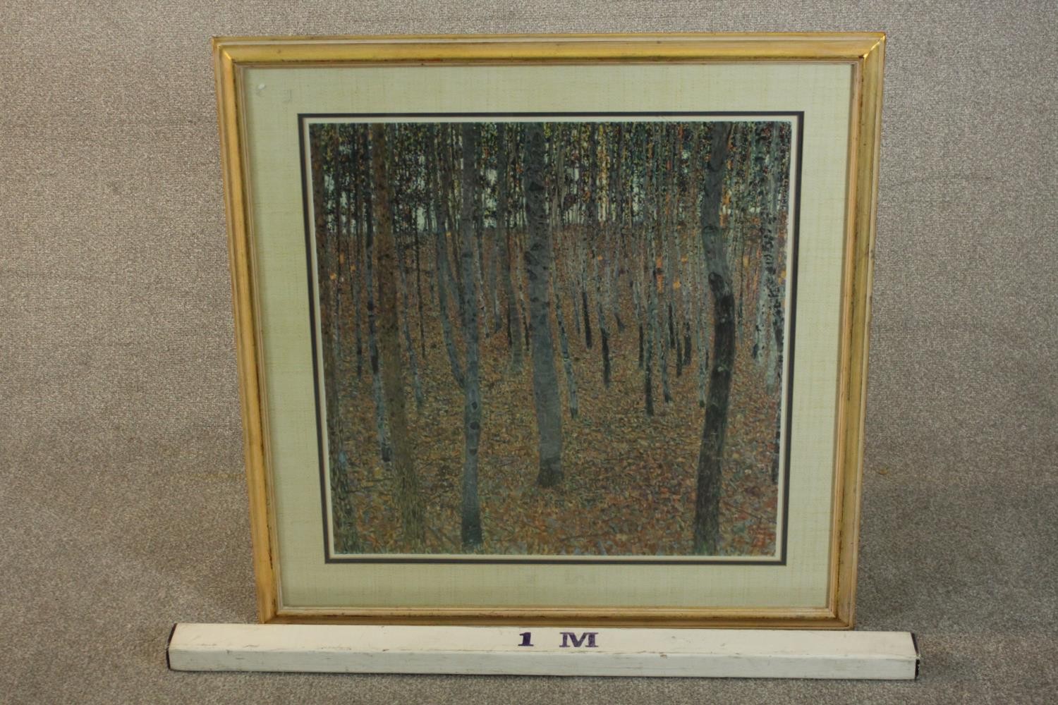 A 20th century framed and glazed print, 'Beech Tree', label to reverse. H.83 W.82cm. - Image 3 of 7