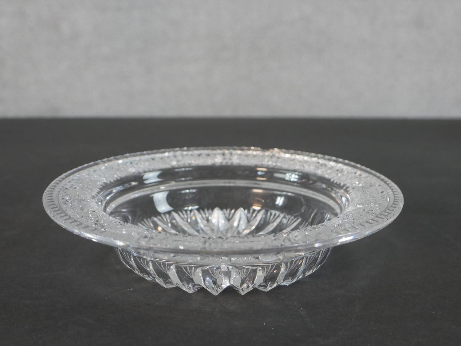 A collection of cut glass and crystal, including a set of five Webb Crystal dessert sets (bowl, - Image 4 of 11