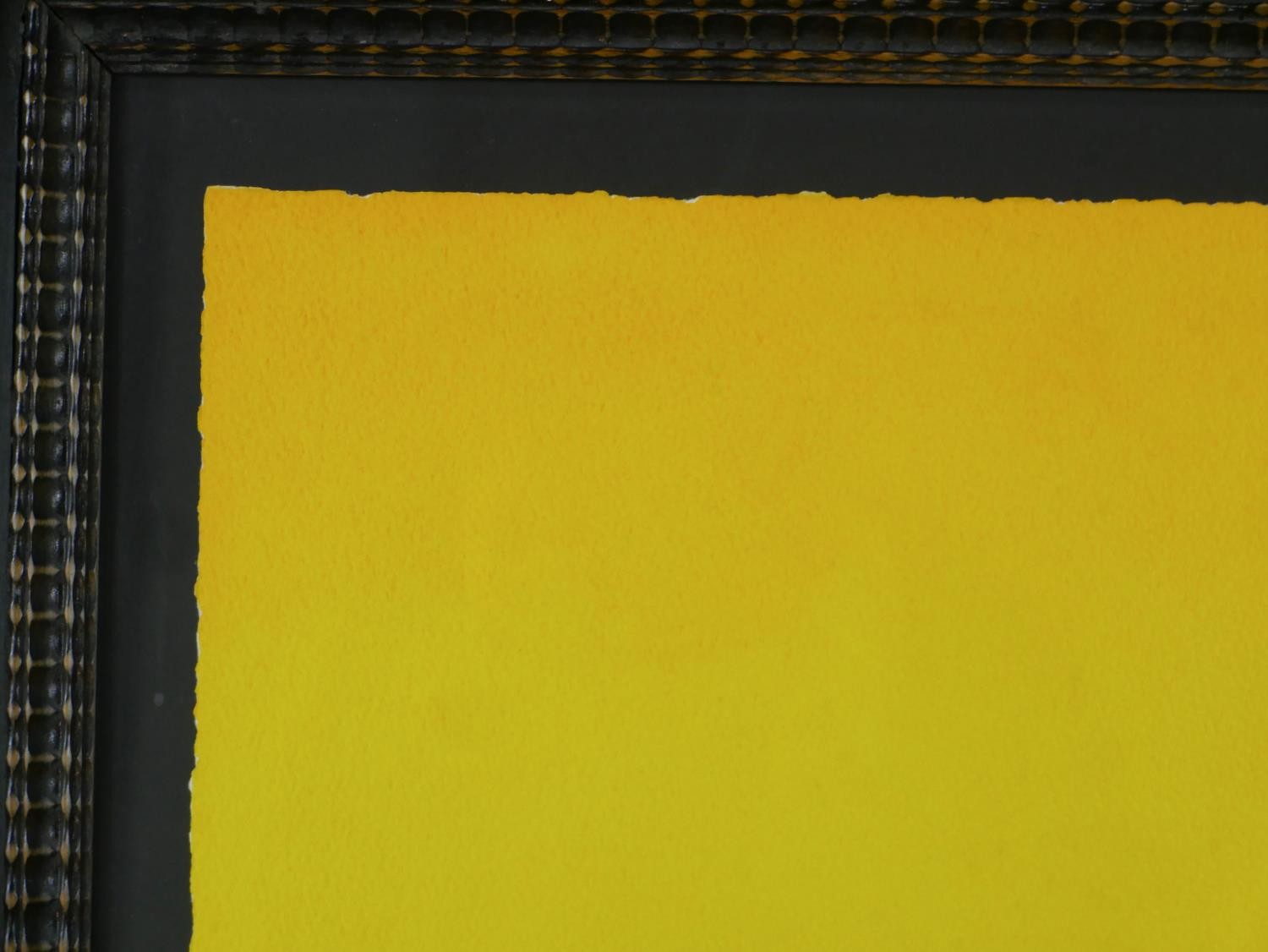 Craigie Aitchison, (1926 - 2009), Yellow Crucifixion, screen-print, unsigned. H.94 W.82cm - Image 4 of 4