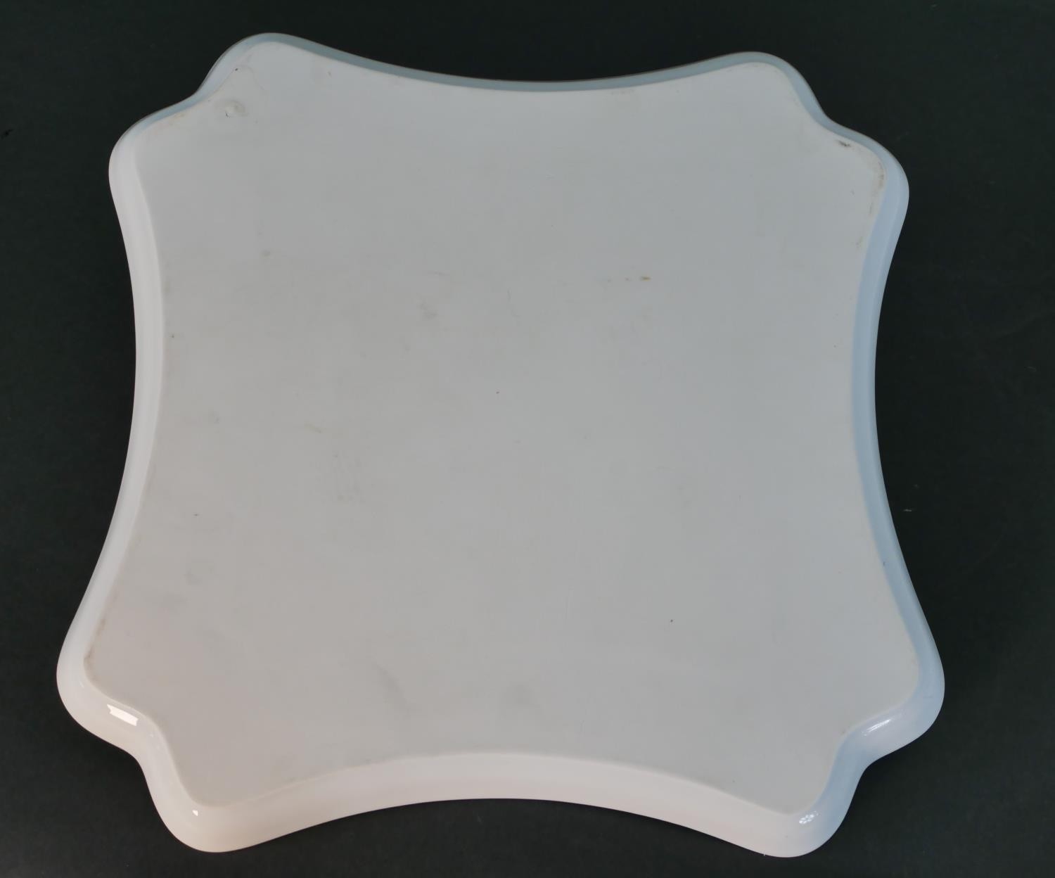 A Limoges porcelain cheese plate along with a glass cheese board with relief vine design. Diam. 36cm - Image 3 of 5