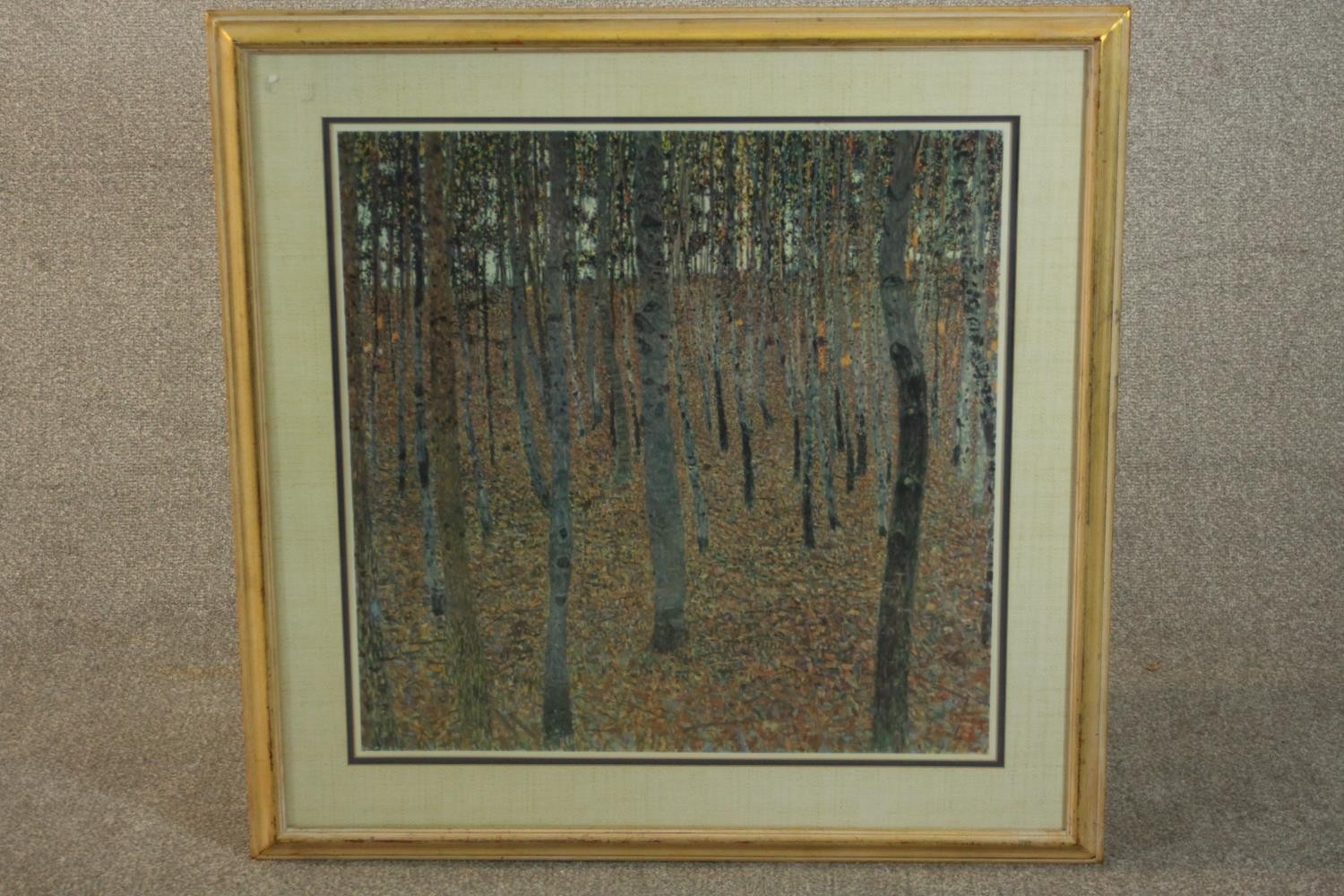 A 20th century framed and glazed print, 'Beech Tree', label to reverse. H.83 W.82cm. - Image 2 of 7