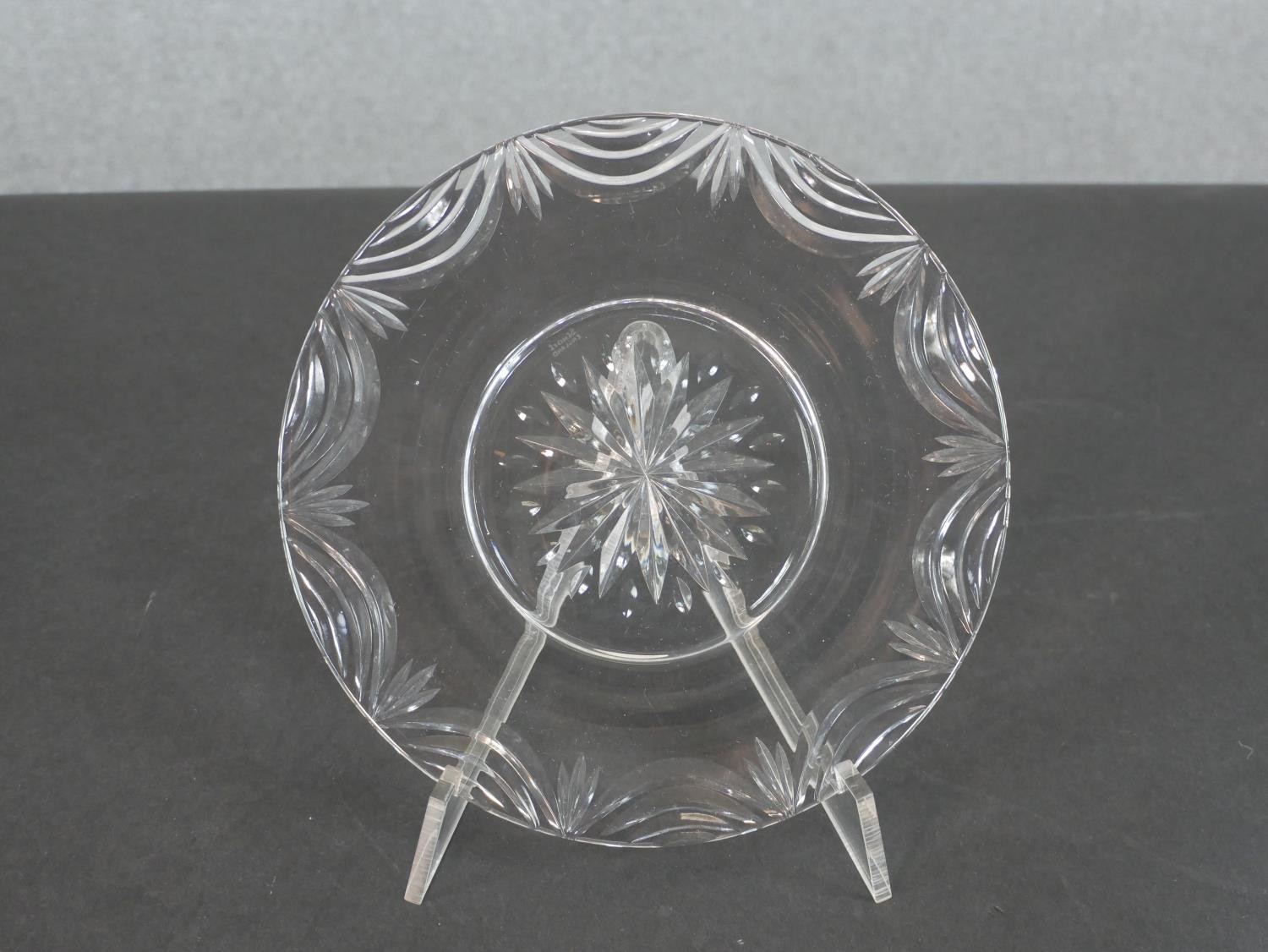 A collection of cut glass and crystal, including a set of five Webb Crystal dessert sets (bowl, - Image 2 of 11