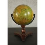 A 19th century Smith's Terrestrial Globe containing all the most recent discoveries, by Smith and