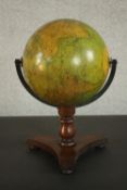 A 19th century Smith's Terrestrial Globe containing all the most recent discoveries, by Smith and