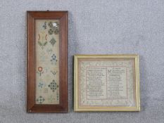 An 18th century George III sampler, by Elizabeth Bignell, aged 11 years 1771, 'Remember Your