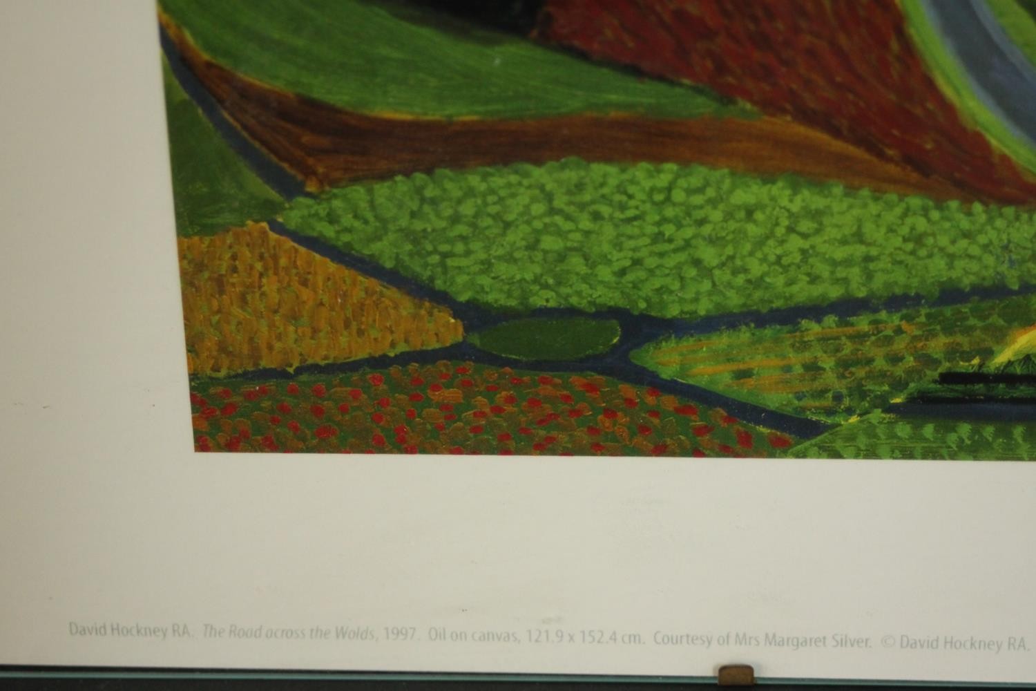 After David Hockney, vintage colour print, 'The Roads across the Worlds'. H.28 W.35cm. - Image 5 of 6