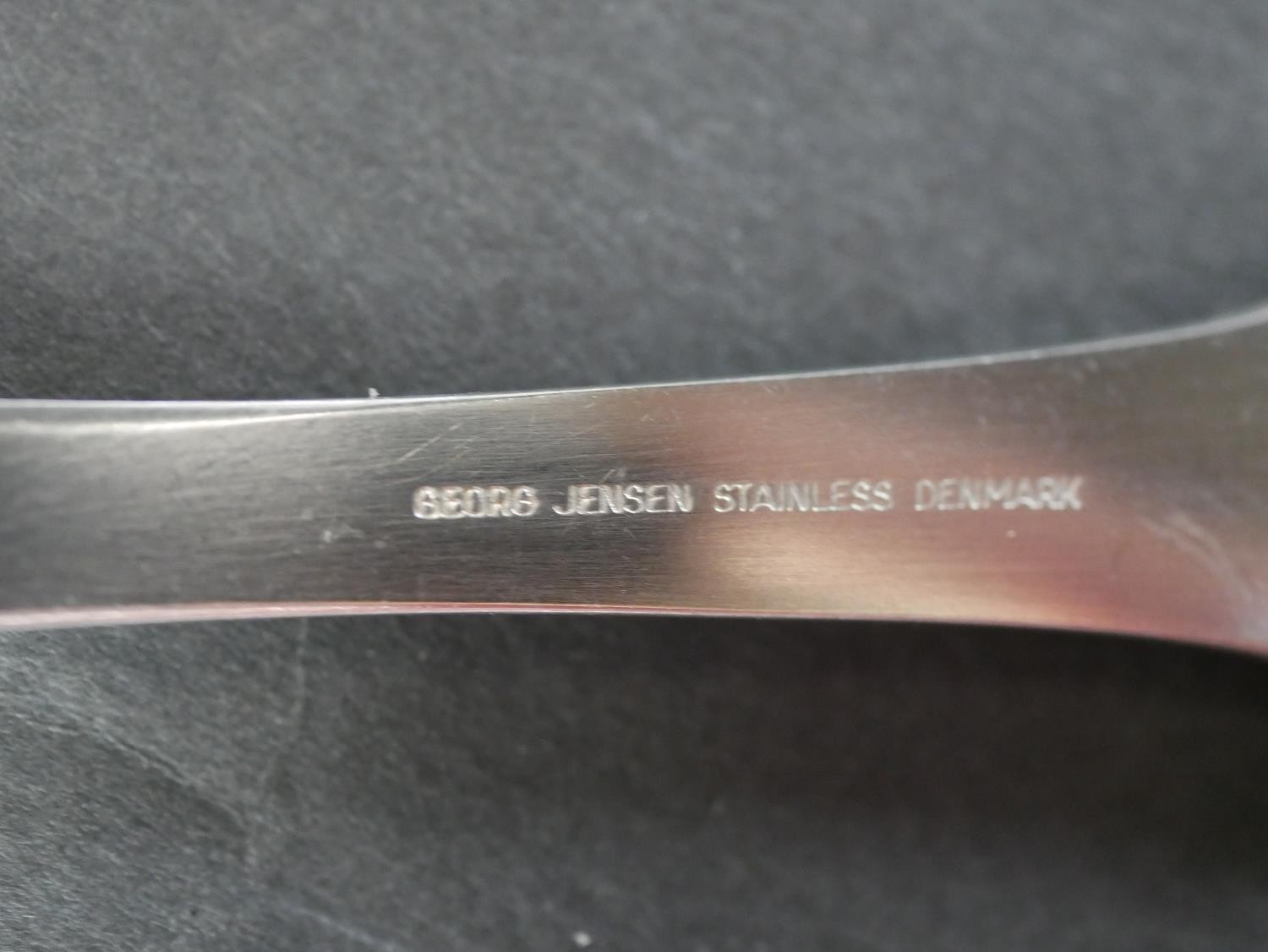 Georg Jensen, a stainless steel Mitra pattern flatware service, originally designed by Gundorph - Image 5 of 5