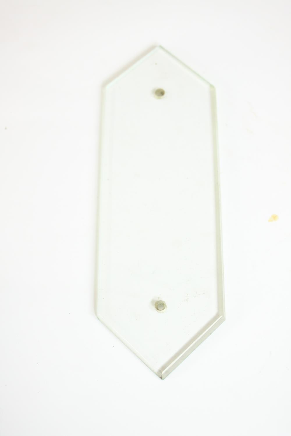 A collection of seven Victorian bevelled glass door plates. H.32 W.8.5cm. (largest) - Image 3 of 6