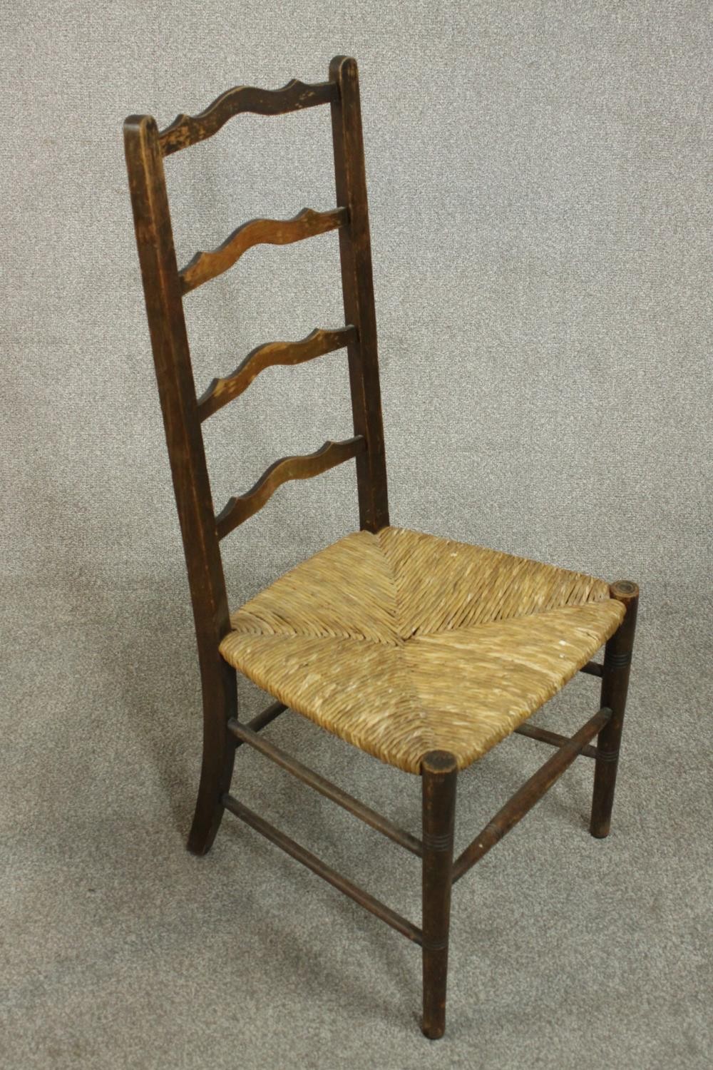 A miscellaneous collection of three 19th century side chairs. - Image 6 of 10