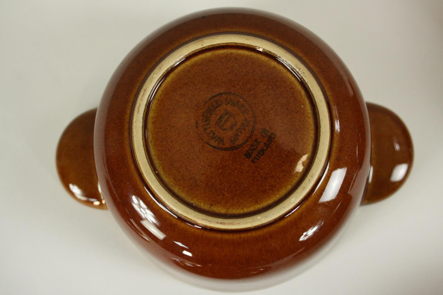 Three Wattisfield honey glaze animal head design soup bowls with lids. H.7 W.17 D.13cm. (each) - Image 6 of 7