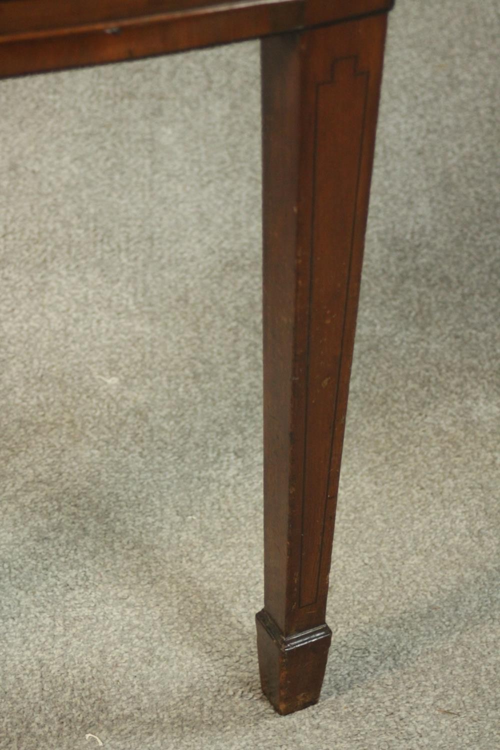 A Regency mahogany bow front sideboard, with a central drawer flanked by two deep drawers on - Image 13 of 13