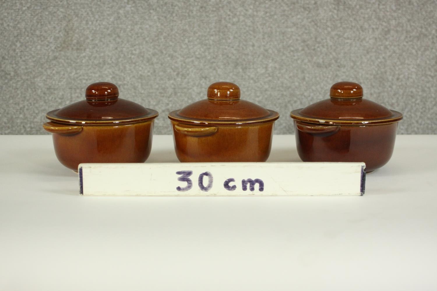 Three Wattisfield honey glaze animal head design soup bowls with lids. H.7 W.17 D.13cm. (each) - Image 2 of 7