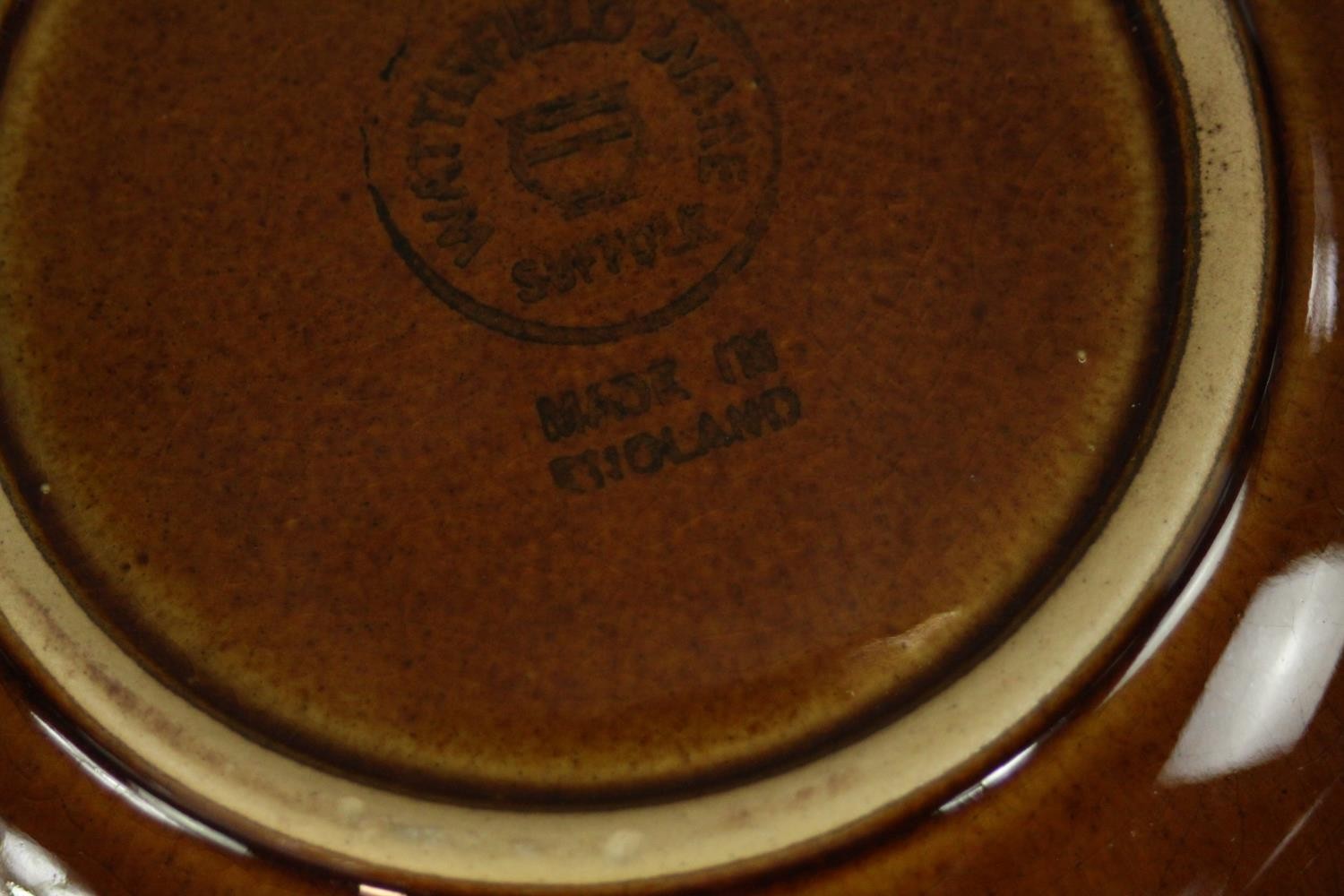Three Wattisfield honey glaze animal head design soup bowls with lids. H.7 W.17 D.13cm. (each) - Image 7 of 7