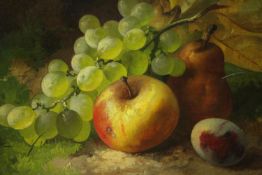 G. J. Broome, 19th Century, oil on canvas, still life of fruit, signed. H.46 W.56cm.