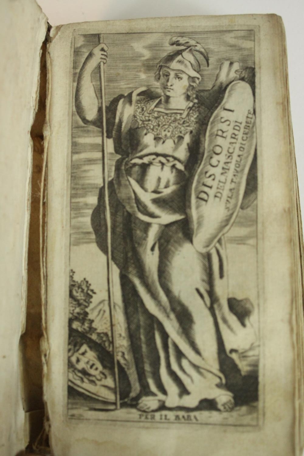 Discorsi Morali di Agostino Mascardi Su la Tauola DI CEBETE TEBANO, Venizia, 1660. In questa - Image 7 of 8