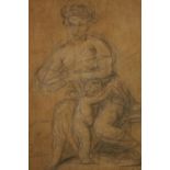 Pierre-Paul Prud'hon (French 1758-1823), Mother and Child, pencil, signed lower right, inscribed