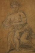 Pierre-Paul Prud'hon (French 1758-1823), Mother and Child, pencil, signed lower right, inscribed