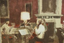 Bernard Dunston RA (1920-2017), The Gabrieli Quartet at Stourhead (1987), limited edition