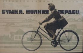 A 1960's Russian film poster for Sumka, Polnaya Serdets: Directed by Anatoliy Bukovskiy. H.69 W.