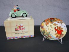 A Royal Doulton Rupert Bear and the Mysterious Car figure, limited edition 1665/2500, Express