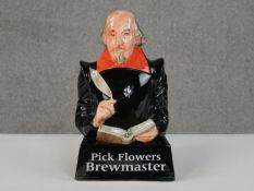 A Carlton Ware Pick Flowers Brewmaster pottery advertising figure, in the form of William