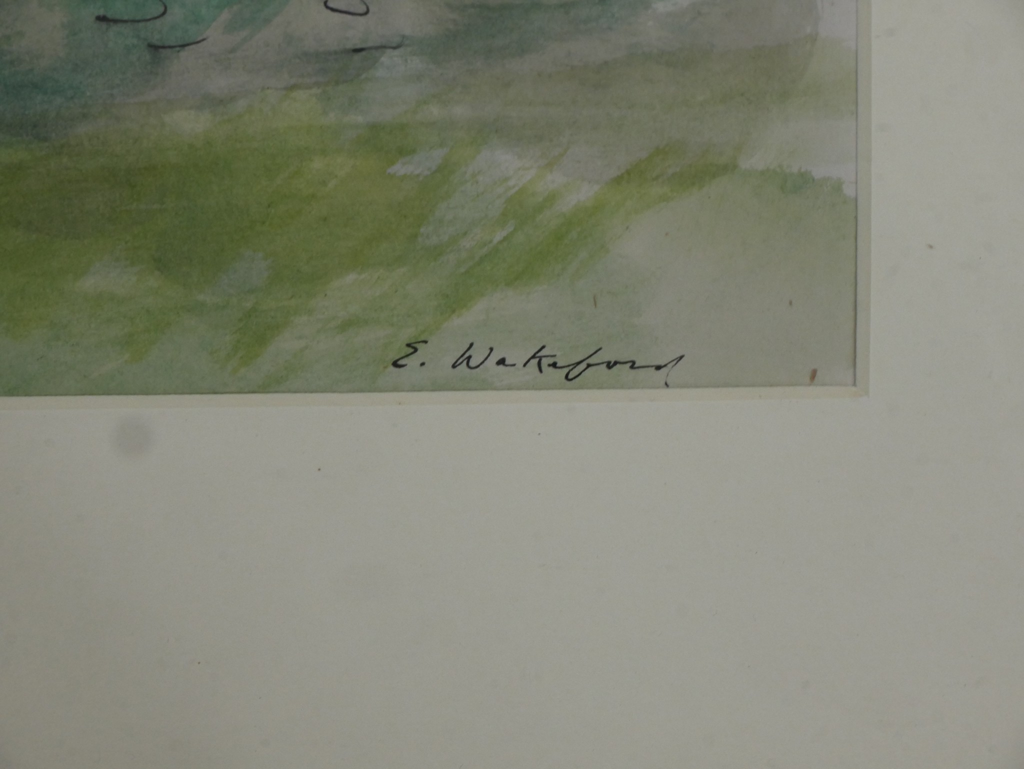 Edward Wakeford (1914-1973), Rural Landscape, watercolour, signed lower right. H.55 W.68.5cm - Image 4 of 6
