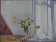 Christine Sedgwick (Icelandic b.1928), Anna's Bunch of Flowers, oil on canvas, signed and dated 1980