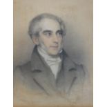 A framed and glazed oleograph of a portrait of a gentleman, indistinctly signed and dated in