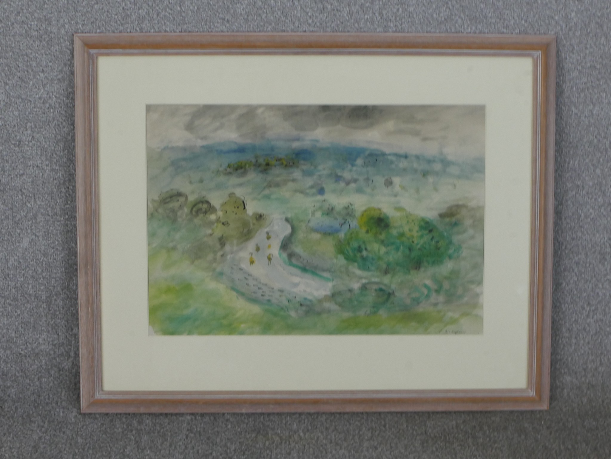 Edward Wakeford (1914-1973), Rural Landscape, watercolour, signed lower right. H.55 W.68.5cm - Image 2 of 6