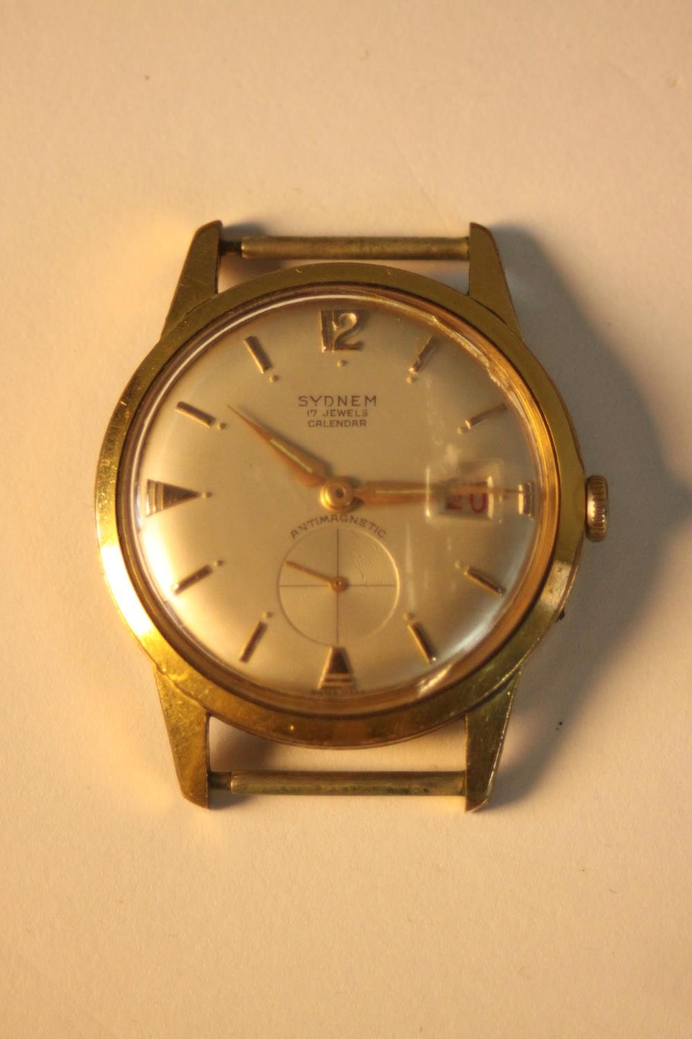 A Sydnem gentleman's automatic antimagnetic 10ct gold plated watch with calendar and rose gold - Image 9 of 11