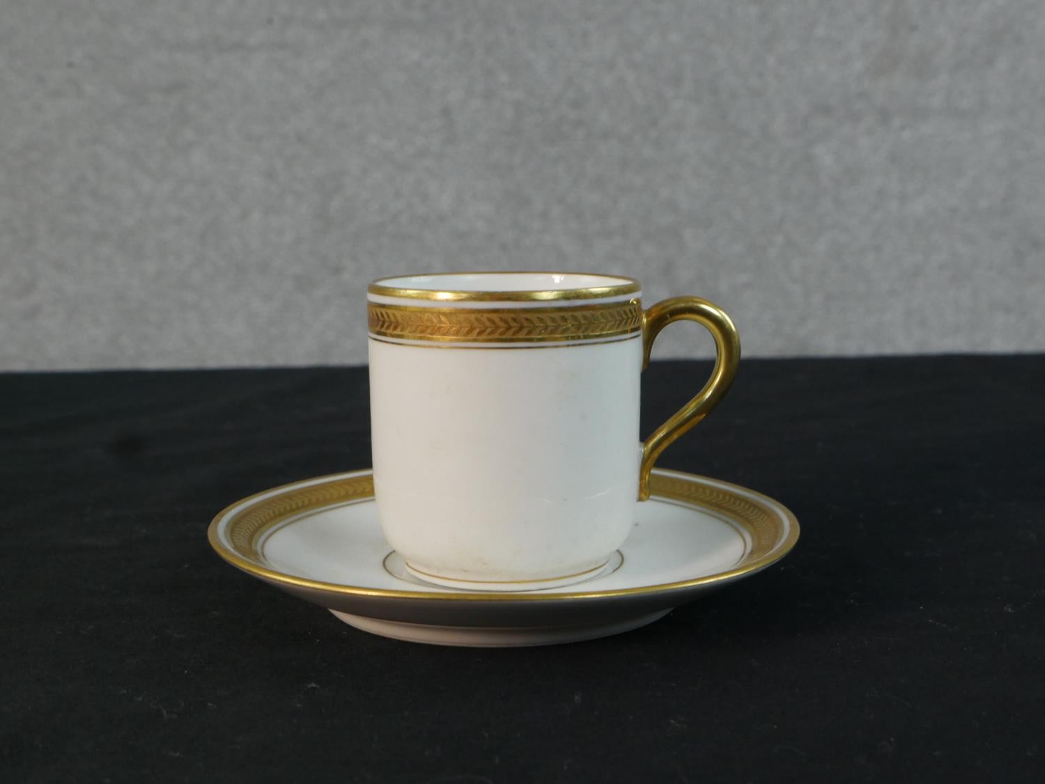 A collection of hand painted and gilded part coffee sets, including a T. Goode and Co orange and - Image 10 of 11