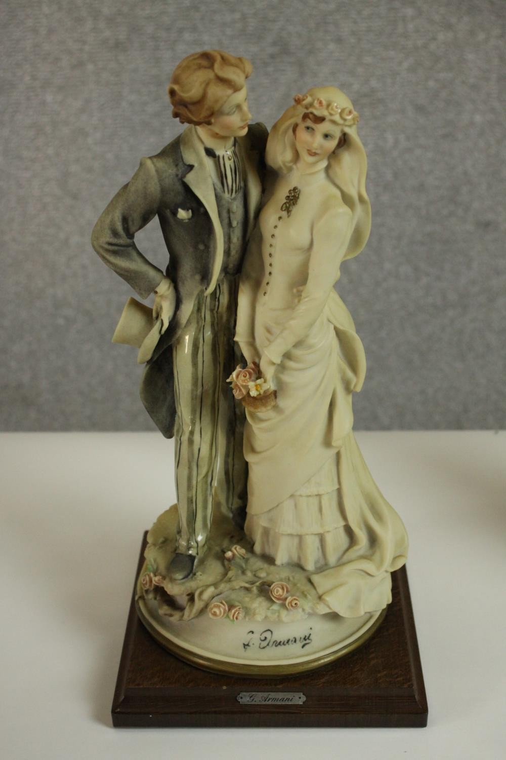 A collection of ten hand painted porcelain figures by various makers. Figures include a Lladro - Image 5 of 15