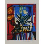 After Pablo Picasso, Fenetre, fleur et tete de taureau (Window,Flower and Bull's Head), (1958),