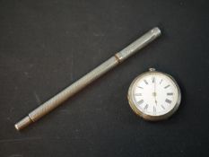 A Bennet (Maker to the London Observatory) fine silver gentleman's pocket watch with white enamel