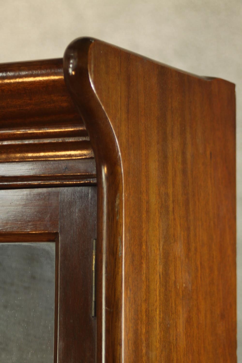 A mid 20th century mahogany Gumm stacking bookcase, with two glazed cupboard doors over three - Image 14 of 16