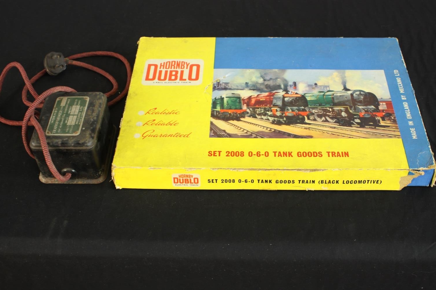 A boxed Hornby Dublo 2-rail electric train set, Set 2008 0-6-0 Tank Goods Train. Made in the UK by