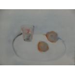 After Nicolas de Stael (1914-1955), Persimmons, colour print, bearing labels verso. H.70 W.84cm