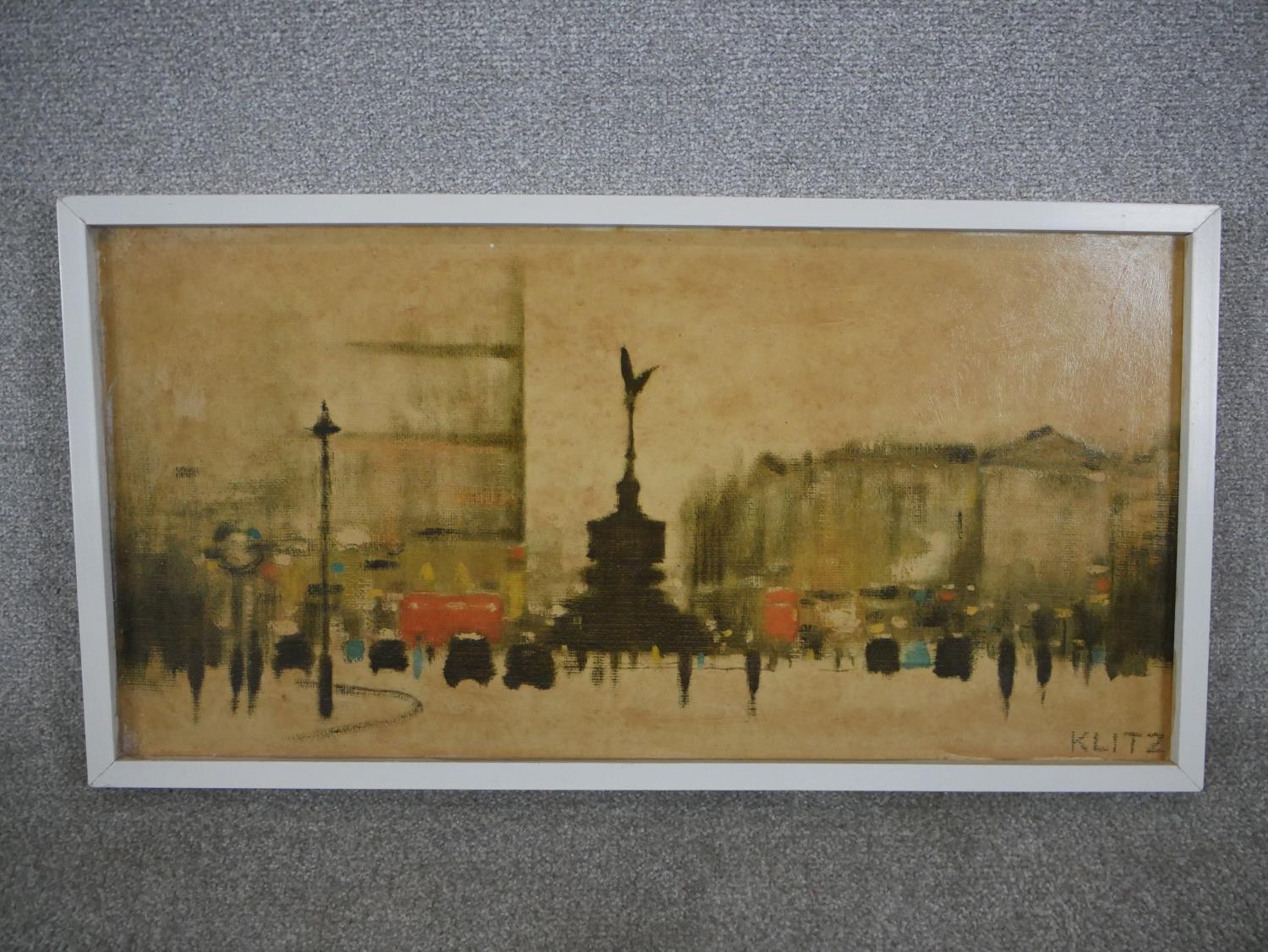 Tony Robert (Tony) Klitz (1917-2000), print of Piccadilly Circus oil on canvas, signed in plate - Image 2 of 5