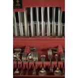 A part canteen of silver plated cutlery by Arthur Price for twelve people. With brass makers