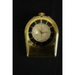 A 1960's Jaeger le Coultre, Memovox gold-plated travel alarm clock, Case No: 1056590, Calibre:
