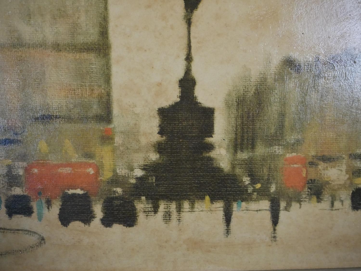 Tony Robert (Tony) Klitz (1917-2000), print of Piccadilly Circus oil on canvas, signed in plate
