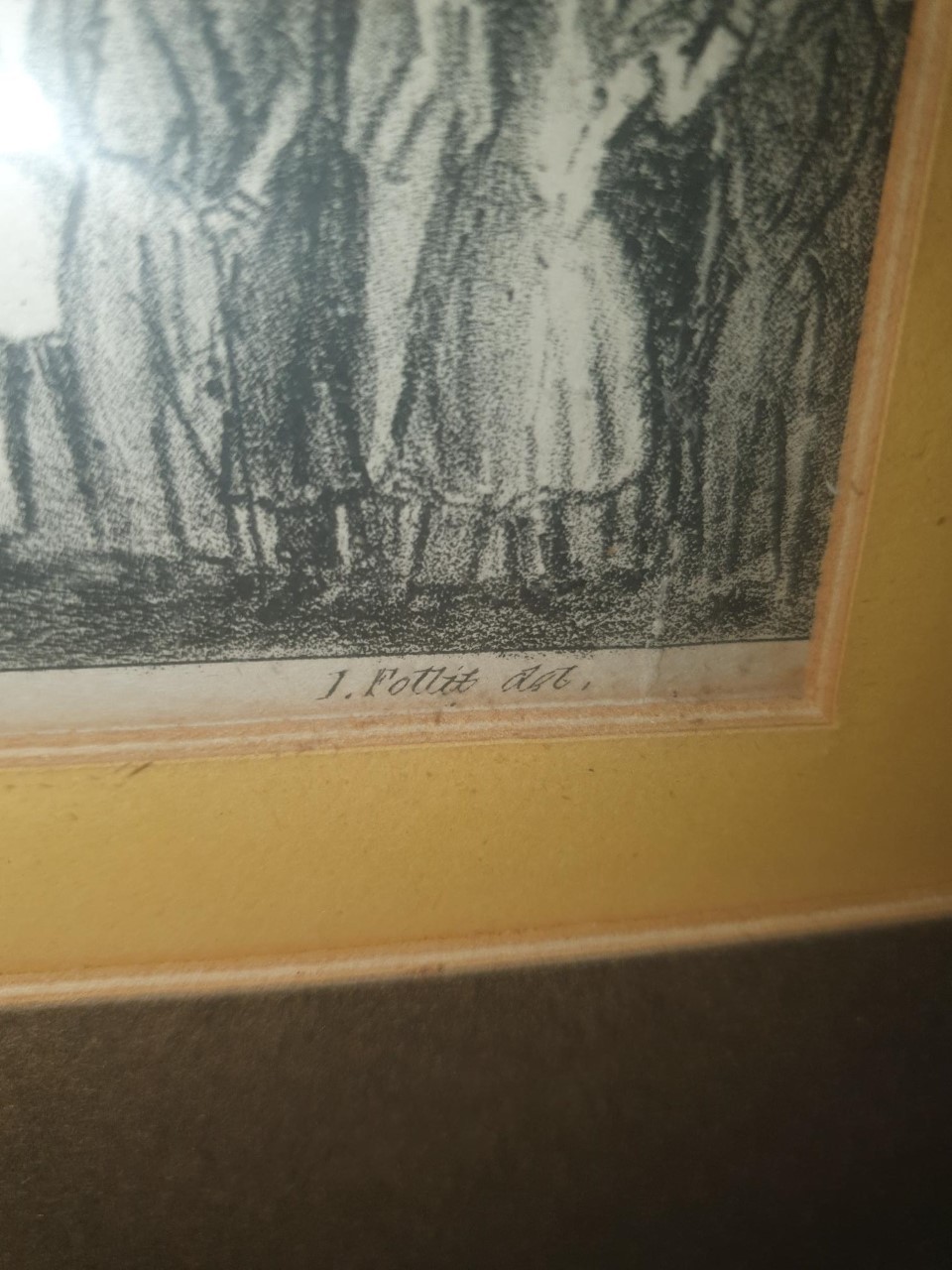 A framed and glazed print of a pencil drawing of the Coronation Procession of Victoria 1st, - Image 5 of 6