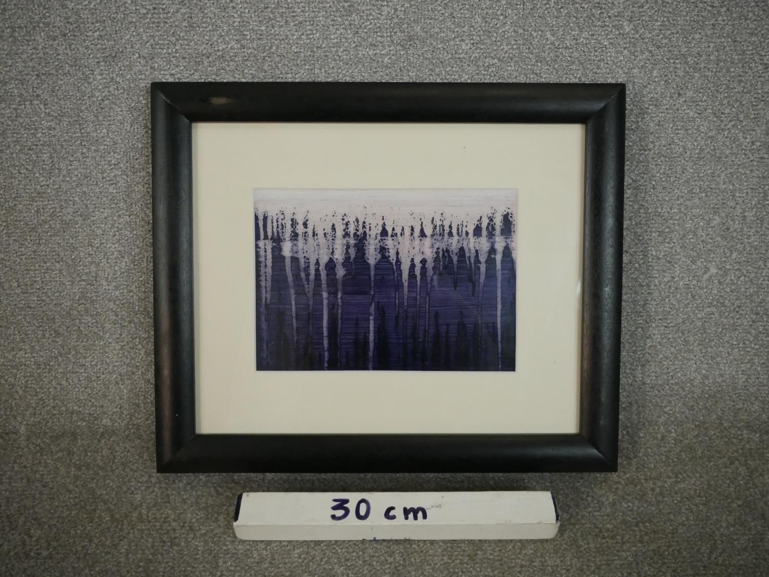 Eric Butcher, 'Deluge IV', oil on paper, label verso. H.38 W.46cm - Image 3 of 5