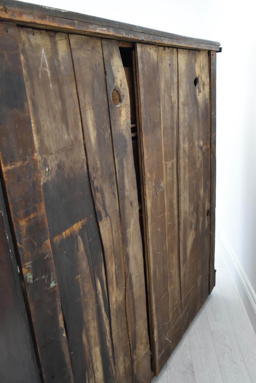 A late Victorian mahogany chest of two short over three long drawers with turned handles raised on - Image 13 of 13