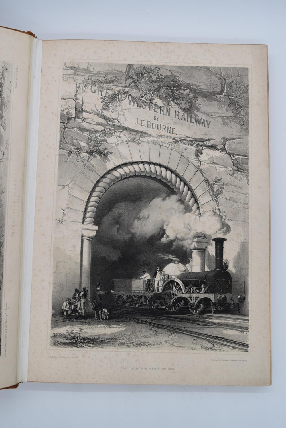 John C. Bourne, History and Discription of the Great Western Railway, a leather and hardboard - Image 4 of 10