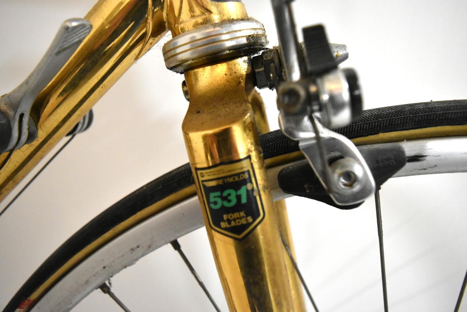 Raleigh Centenary 24k gold plated bicycle, 23" frame. Wheels Dia.26". 100 in total were made for - Image 8 of 21