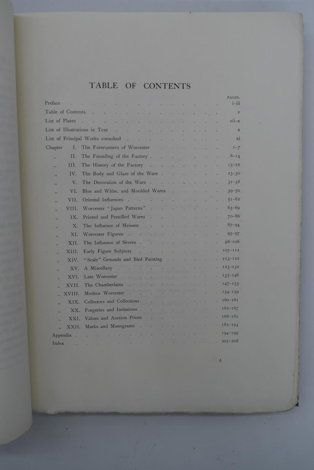 R. L. Hobson, Worcester Porcelain, blue cloth bound hardback volume with gilt lettering, published - Image 7 of 16