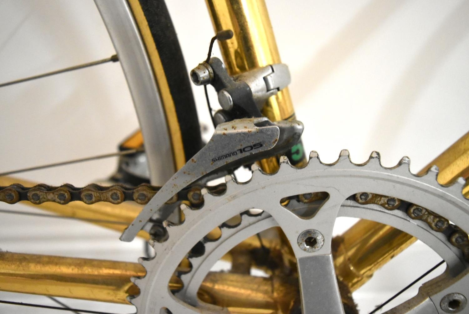Raleigh Centenary 24k gold plated bicycle, 23" frame. Wheels Dia.26". 100 in total were made for - Image 6 of 21