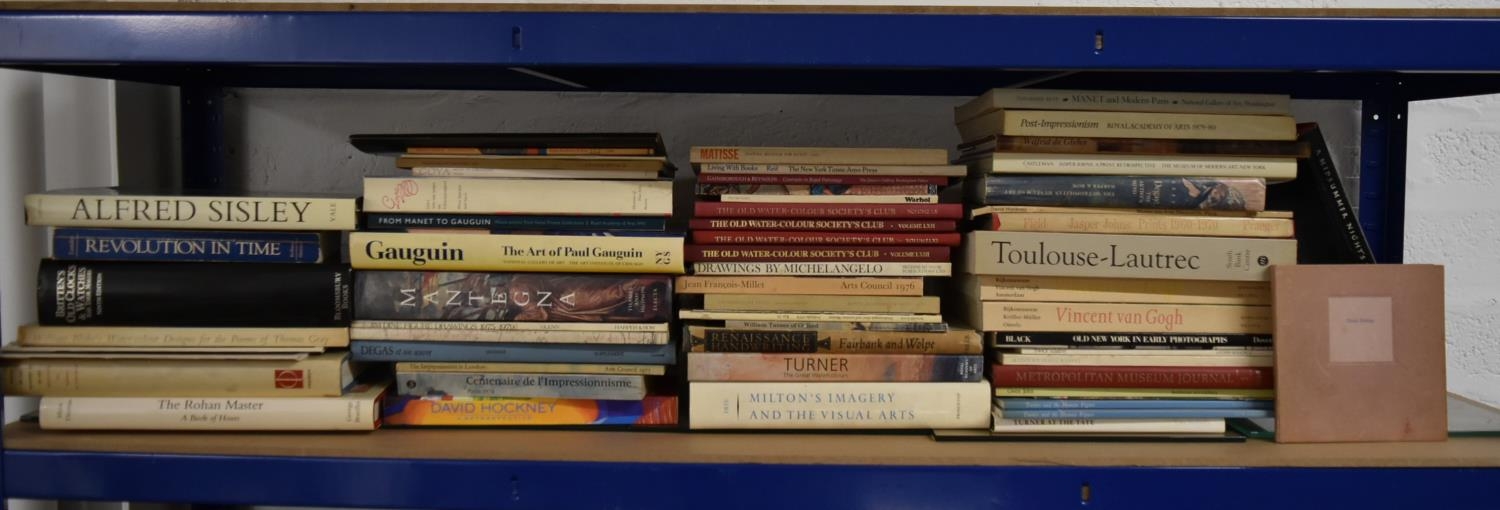 An assortment of various Art reference books to include Turner, Matisse and other artists.