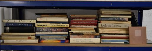 An assortment of various Art reference books to include Turner, Matisse and other artists.